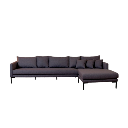 Milla sofa med chaiselong | Højrevendt | Antracit grå